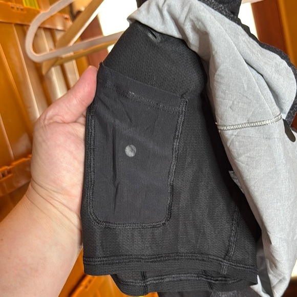 Lululemon Black Gray Pace Breaker Classic Lined Short Inseam 6” Size Medium - Picture 7 of 15